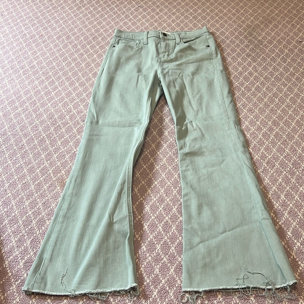 Harper Heritage light green high rise ankle cut jeans size 26